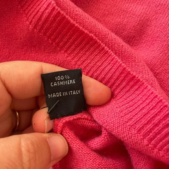 Ralph Lauren - pink cashmere sweater set - Picture 4 of 7